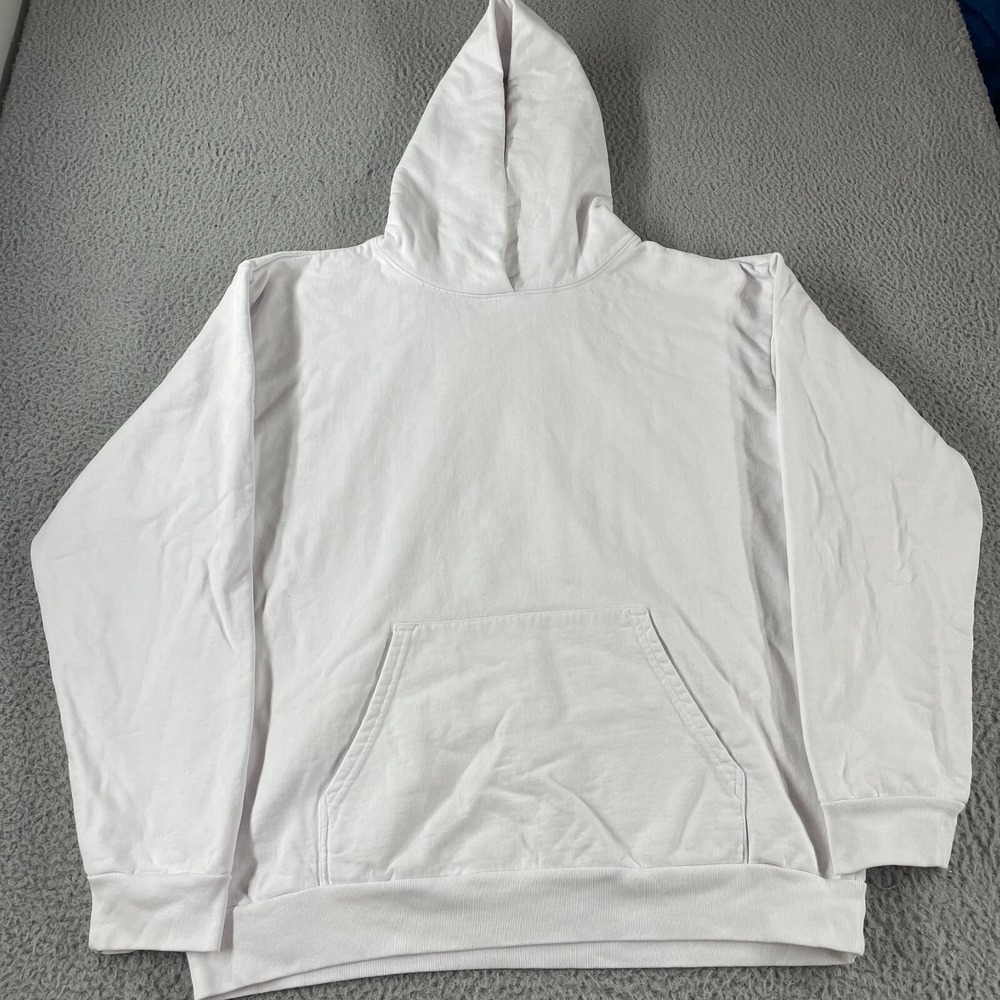Talentless Hoodie Adult 2XL‎ White Cotton Heavy Weight Pullover Sweatshirt